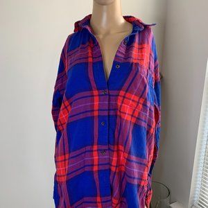 OLD NAVY Boyfriend Plaid Shirt